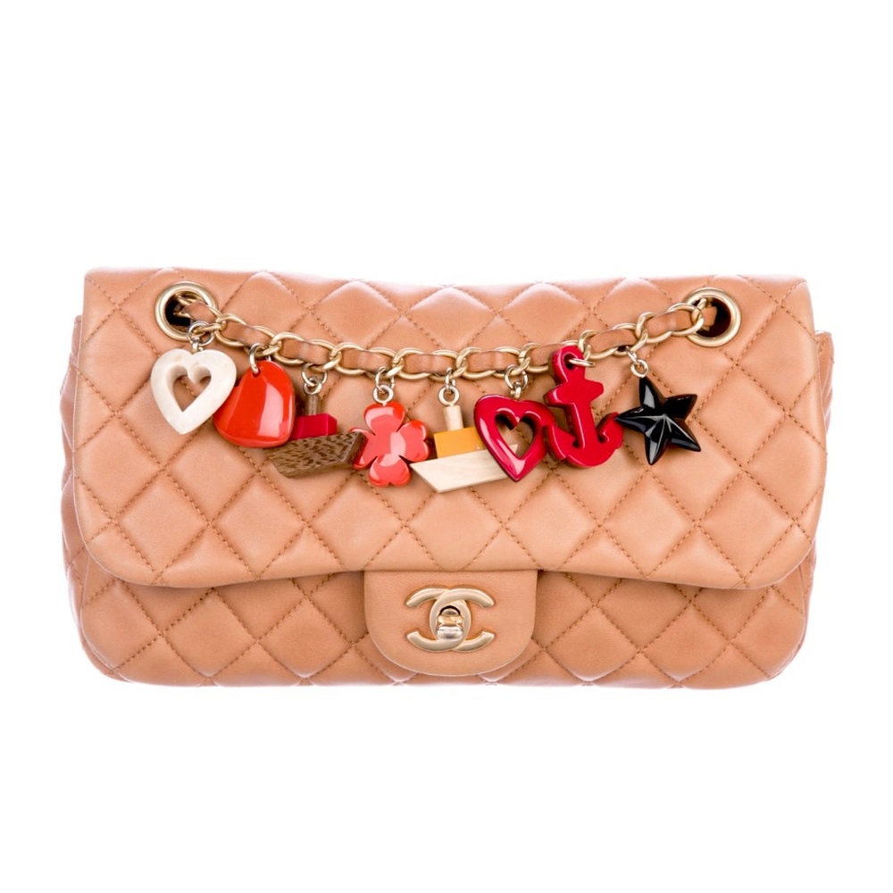 Chanel “Marine Charms” lambskin flap bag - Always authentic.